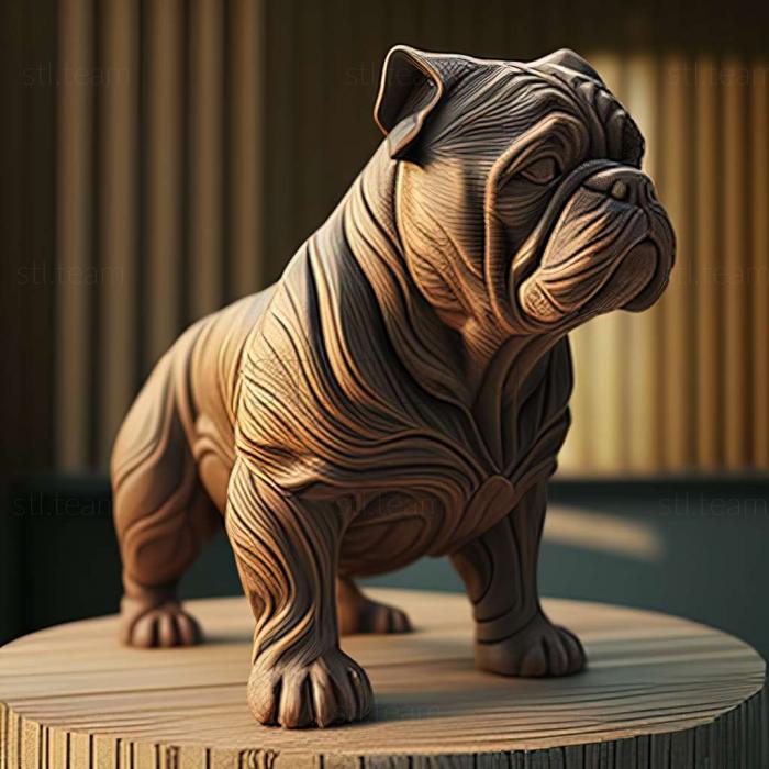 3D модель Американська собака-хуліган (STL)